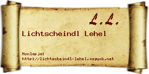 Lichtscheindl Lehel névjegykártya